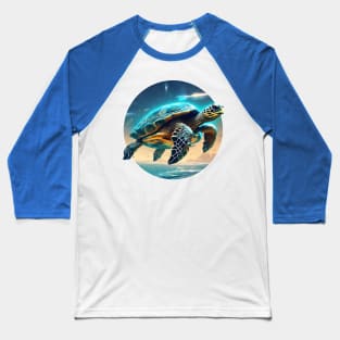 Space Turtle Baseball T-Shirt